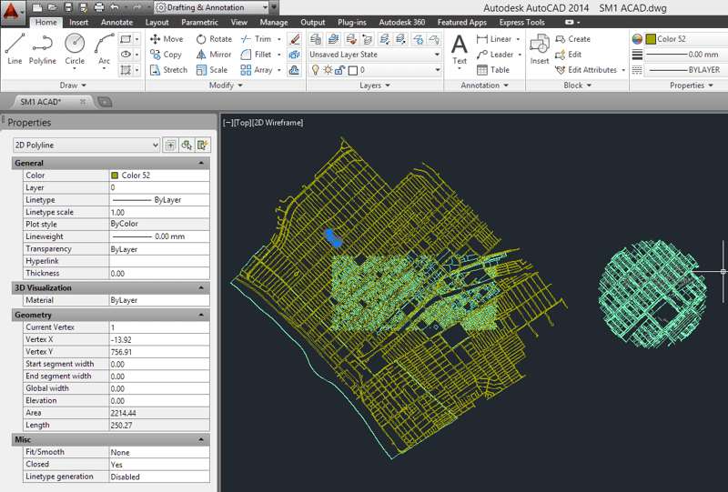 Using the vector objects in AutoCAD
