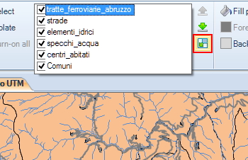 Expand the list of layers in a Map