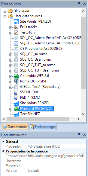 Different types of spatial data