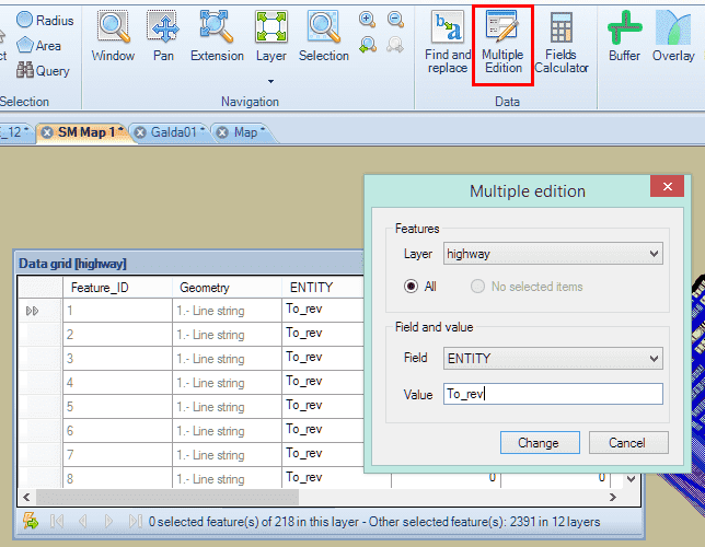 'Multiple-edition' window
