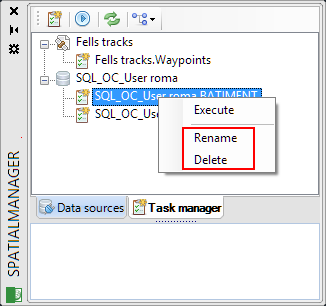Delete or rename a Task
