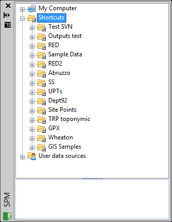 Spatial Manager Shortcuts