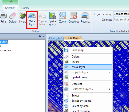 'Make new layer' function