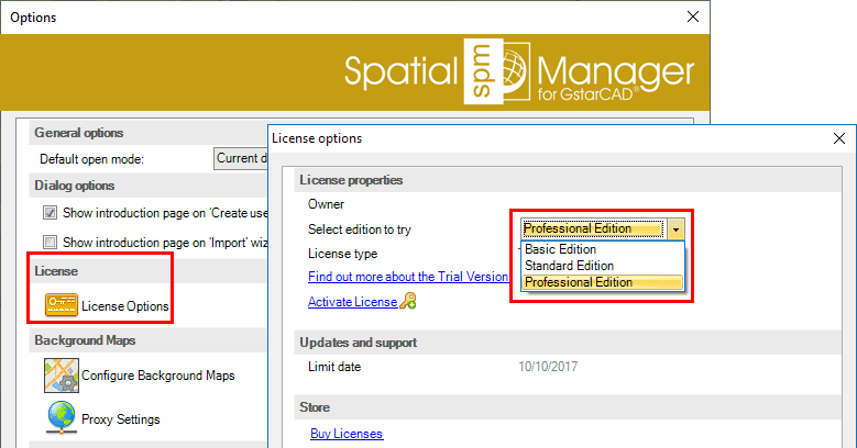 Spatial Manager™ for GstarCAD select trial edition